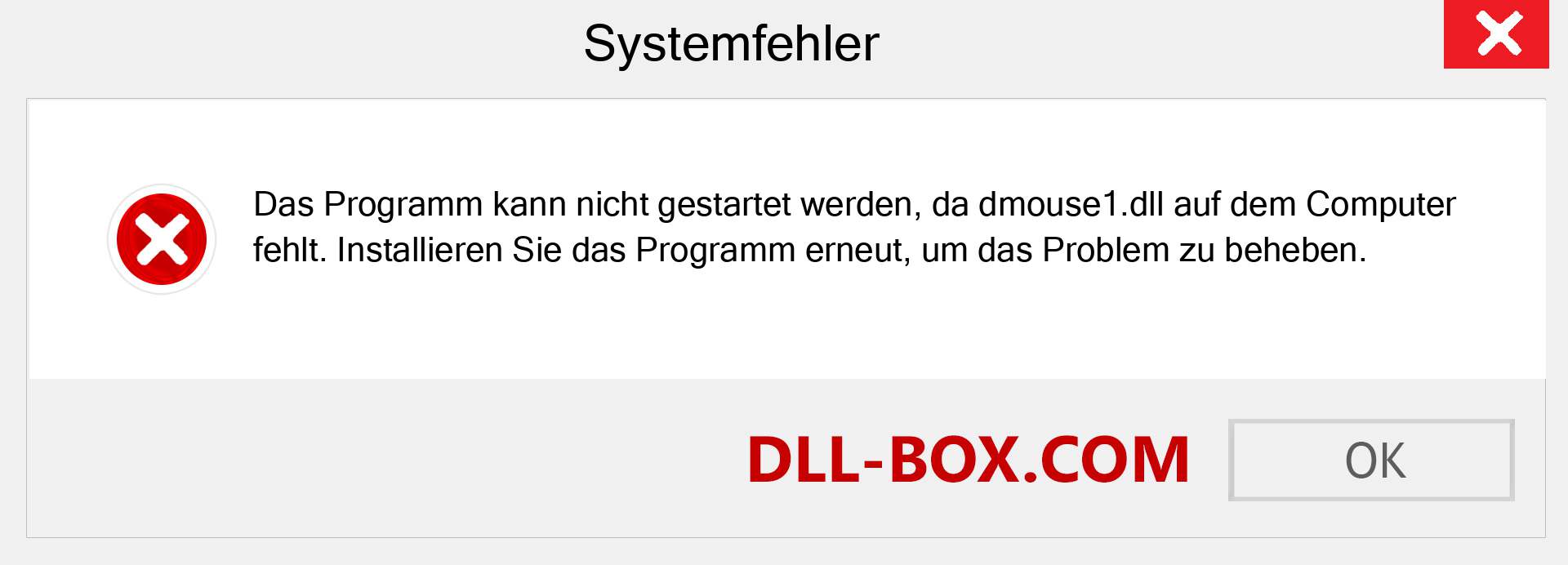 dmouse1.dll-Datei fehlt?. Download für Windows 7, 8, 10 - Fix dmouse1 dll Missing Error unter Windows, Fotos, Bildern